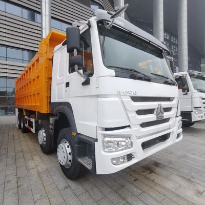 8 × 4 Antriebsräder Nutzfahrzeug Dump Truck mit Luftaufhängungssitz und 600L Kraftstofftank