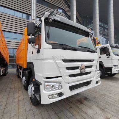 Euro2 Sinotruk HOWO 375HP 8*4 Dump Truck Front Lifting Style mit &gt; 8L Motorkapazität