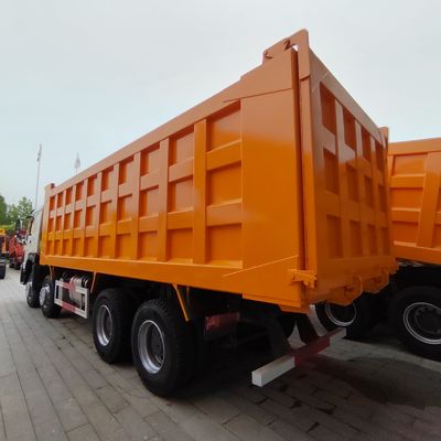 Leistungsstarker 8x4 Dump Truck mit hydraulischer Lenkung und 371 PS-375 PS Euro2 Dieselmotor