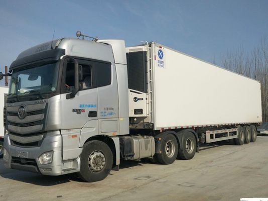 Kühlwagen mit hoher Kapazität für Fleisch- und Meeresfrüchtelieferungen aus Kohlenstoffstahl