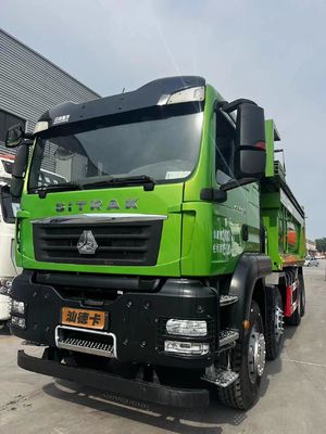 Gebraucht 440 PS 8X4 Dump Truck mit 7,2 Meter Ladekapazität und Klimaanlage Kabine