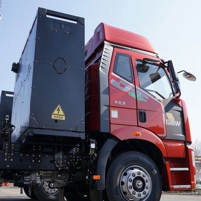 12-Gang-Handgetriebe FAW Jiefang J6p 6X4 reiner elektrischer Traktor für elektrische Entladung