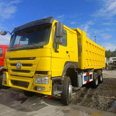 12100.000kg Chinesische Gebrauchtwagen Transport HOWO Dump Truck mit Kohlenstoffstahl Ladekiste