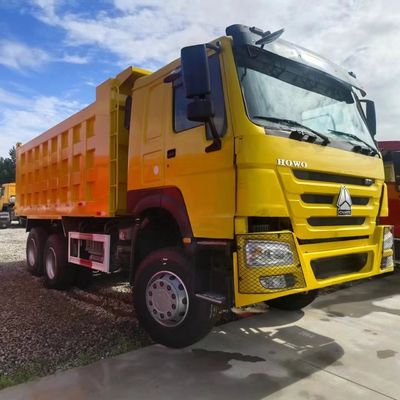 12100.000kg Chinesische Gebrauchtwagen Transport HOWO Dump Truck mit Kohlenstoffstahl Ladekiste
