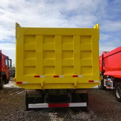 12100.000kg Chinesische Gebrauchtwagen Transport HOWO Dump Truck mit Kohlenstoffstahl Ladekiste