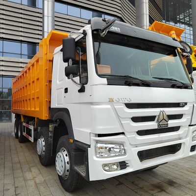 Euro2 Sinotruk HOWO 375HP 8*4 Dump Truck Front Lifting Style mit &gt; 8L Motorkapazität