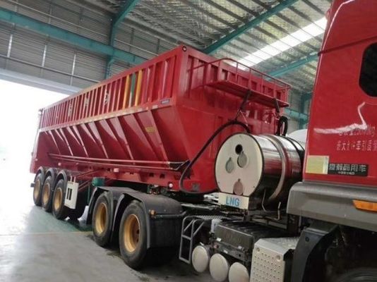 Semi-Trailer für Getreide Erdnüsse Weizen Kohle Mineralien Selbstentladen Getreide Transport