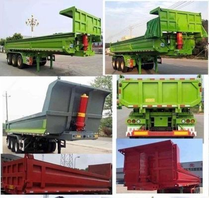 Semi-Trailer für Getreide Erdnüsse Weizen Kohle Mineralien Selbstentladen Getreide Transport