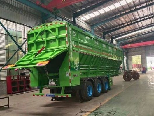 Semi-Trailer für Getreide Erdnüsse Weizen Kohle Mineralien Selbstentladen Getreide Transport